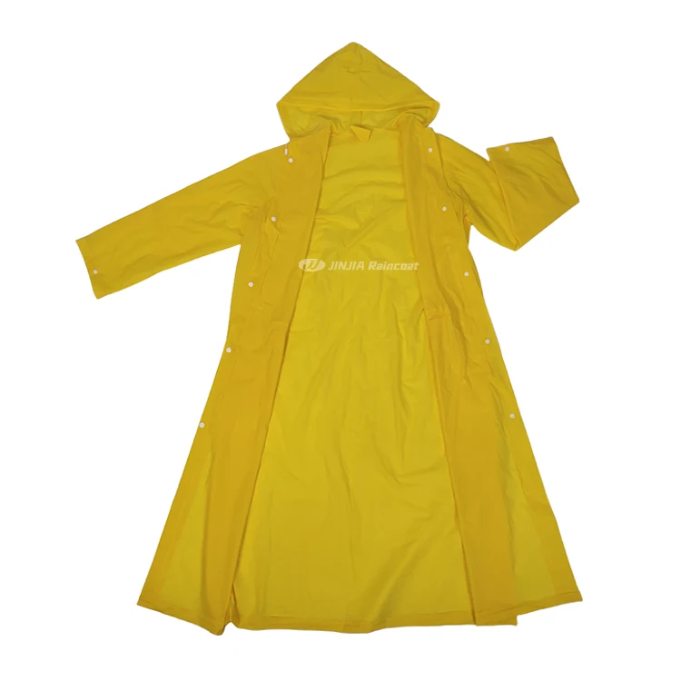 vinyl raincoat yellow