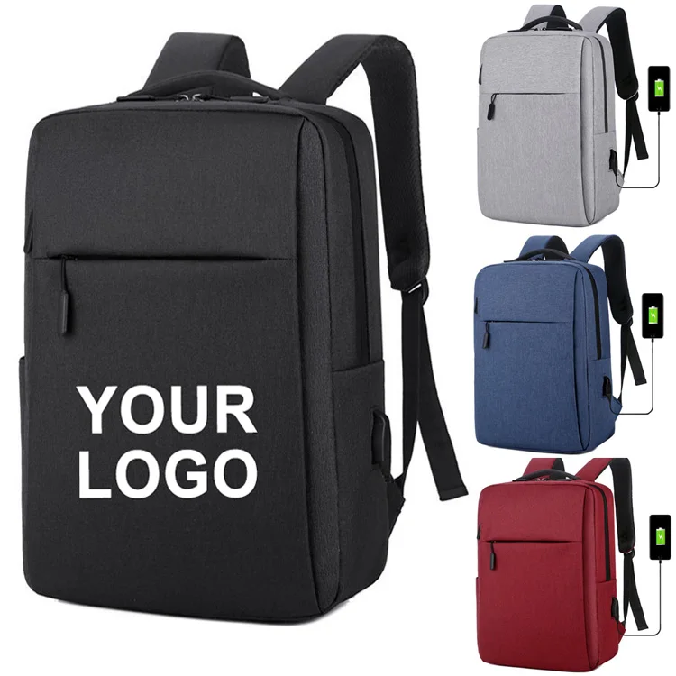 Factory Custom Big Capacity Laptop Bag Backpack With Usb Charging