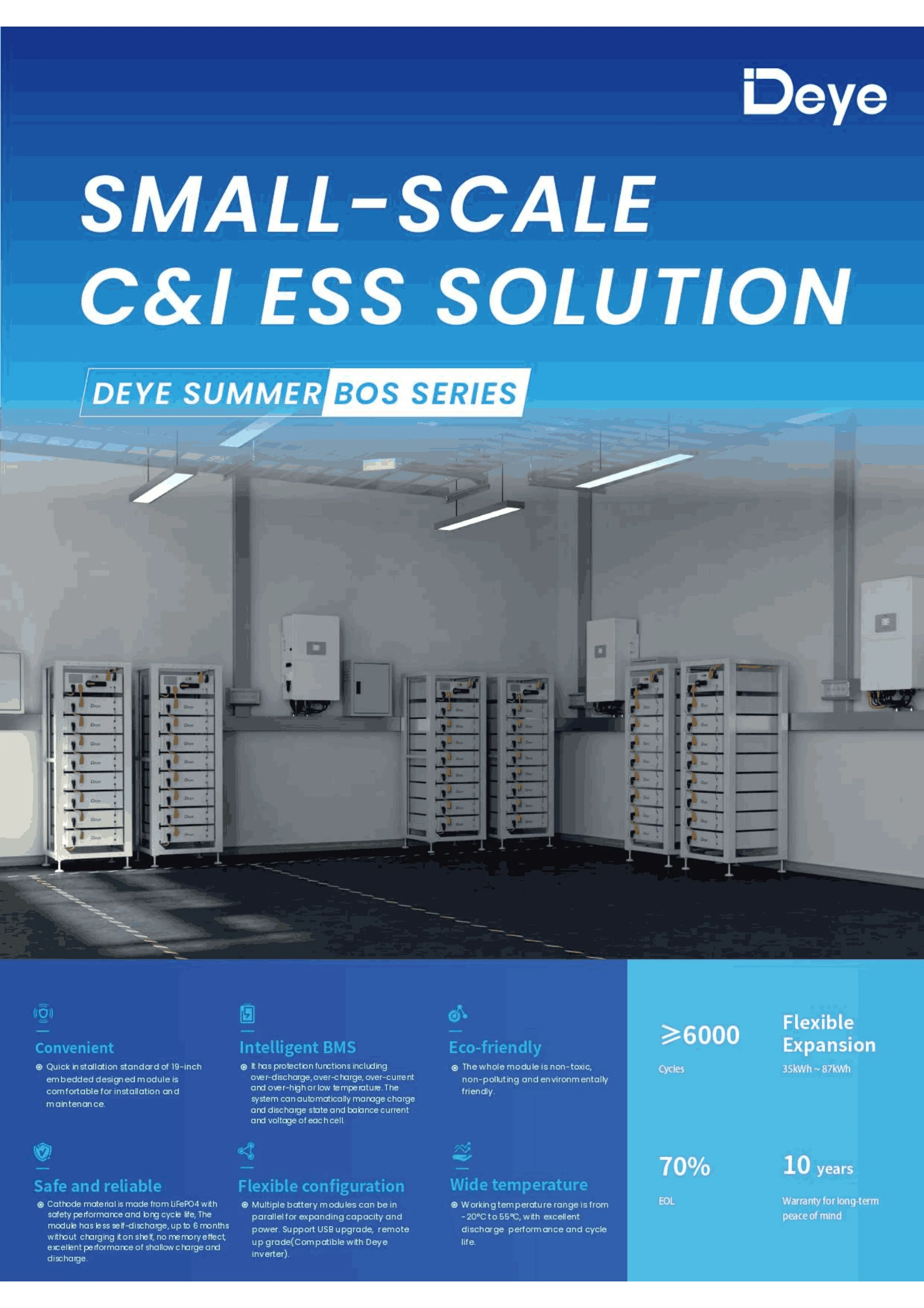 product deye bos g pro split stackable 512kwh lifepo4 lithium ion batteries energy storage system can 100 ah 512v 6000 cycles-1