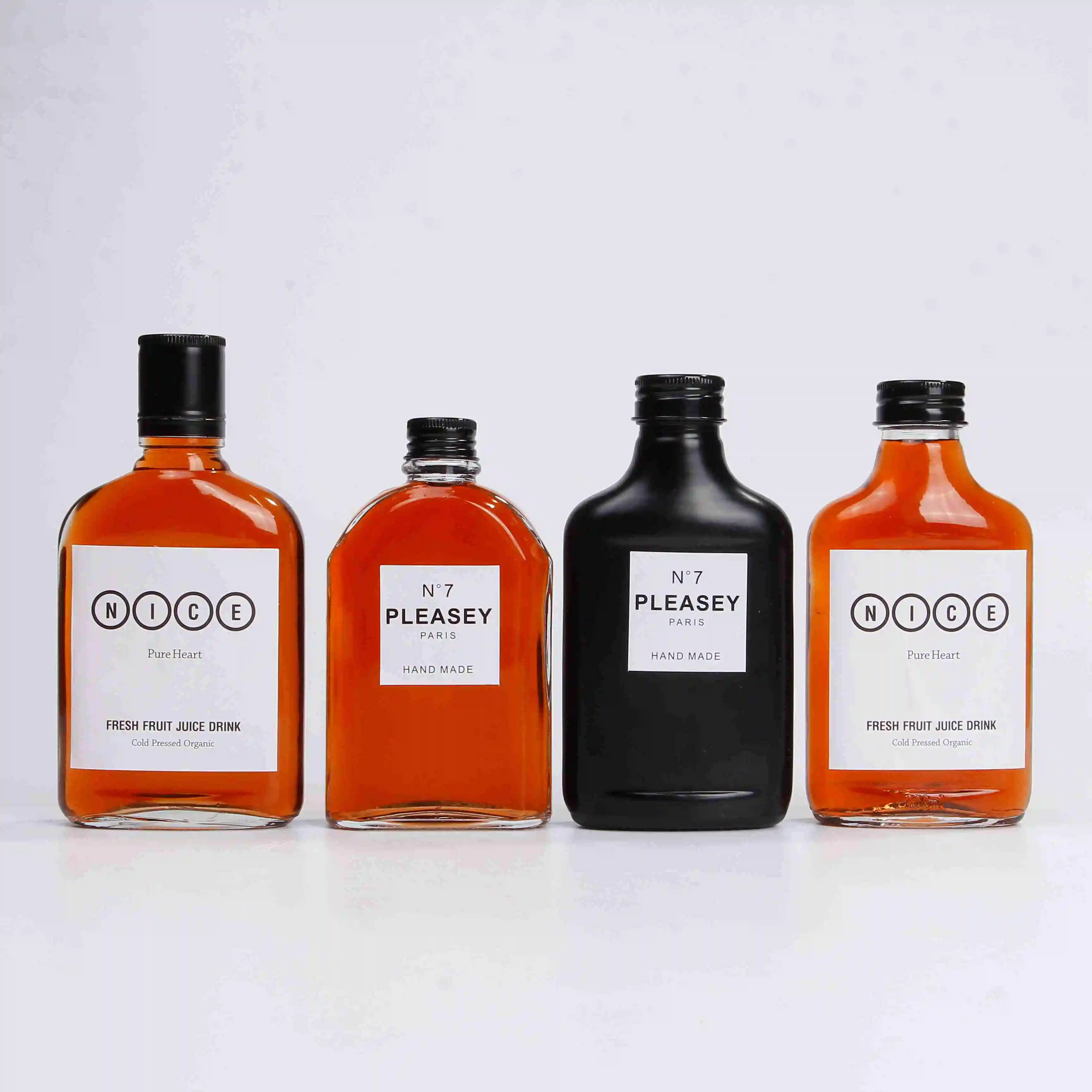 200毫升350毫升500毫升空烧瓶冷饮咖啡玻璃瓶咖啡瓶带标志印刷玻璃瓶