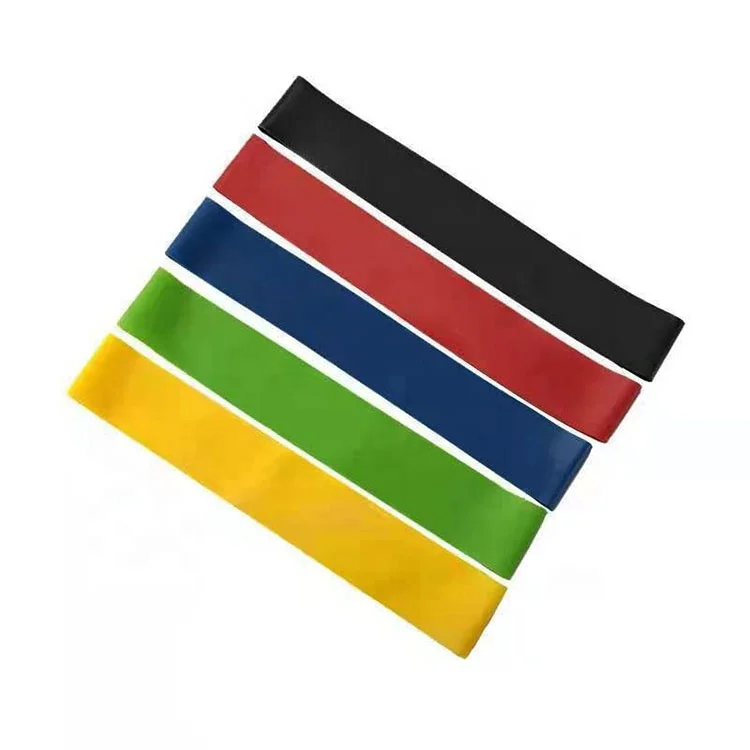 Wholesale Custom Logo Fitness Yoga Tension Bands Resistance Loop Exercise Bands Set for Sport Gym Training Latex Elastic