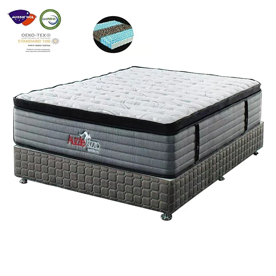 Luxury well sleep cheap comfortable hybrid memory foam pocket spring mattress high quality for wholesale
