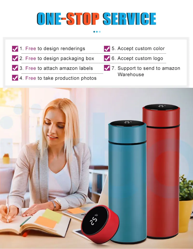 Best Price 500ml Thermos Stainless Steel Smart Water Bottle Buy