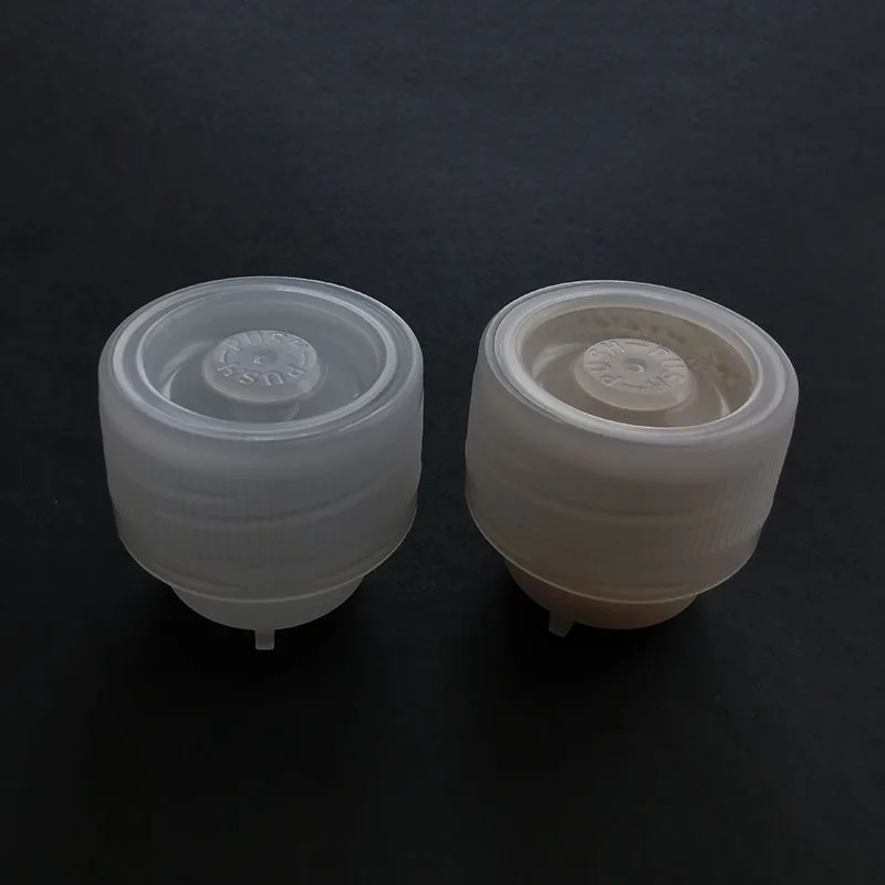 Juice Powder Presstype Dispenser Bottle Cap Clear Plastic Easy Pulling Cap For Beverage Mineral