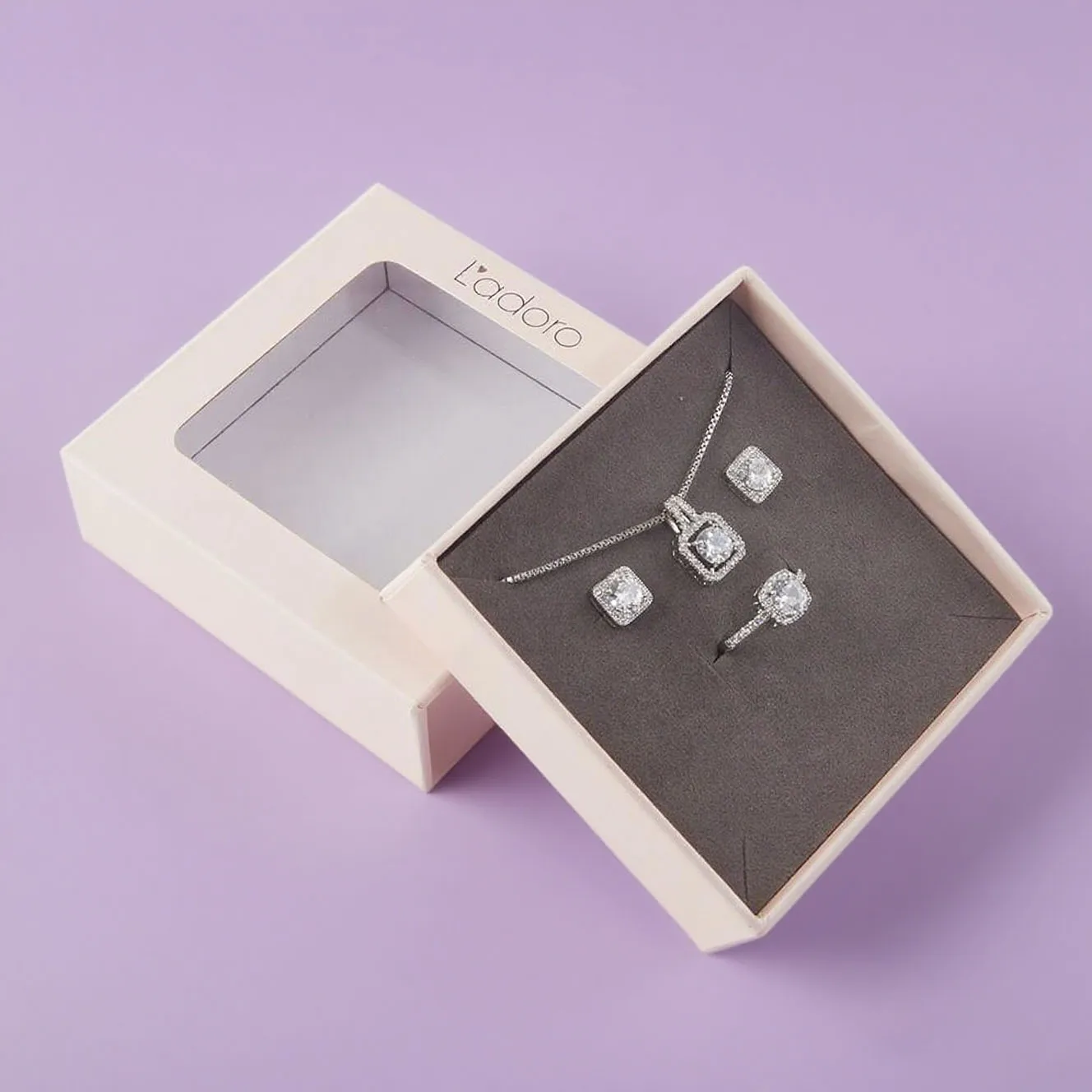 Luxus Emannen Timanttirenkaskotelo | Vähittäismyynti Kätevä Pahvibijoukotelo | Suosittu Muotoilu Lahjapakkaus