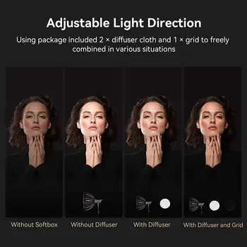 SMALLRIG Parabolic Softbox LA-D85 85cm Quick Release Soft Box for Bowens Mount COB Lights - 4158 detail image