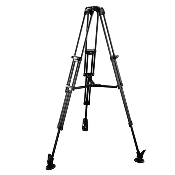 E-IMAGE EG06C2 Carbon Fiber Tripod System With Fluid Head for Camcorder Camera Stand detail image