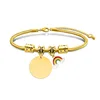 Round rainbow gold