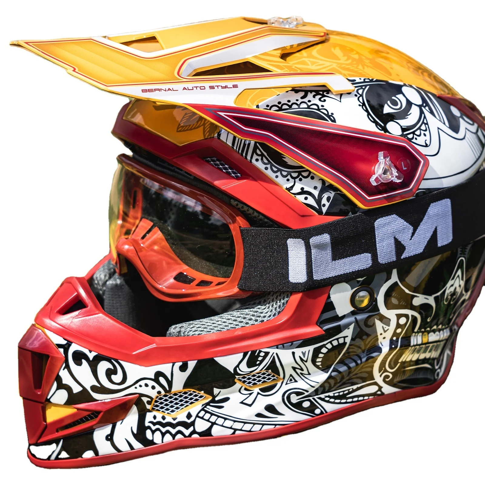 Best Price Latest Technology ILM Youth Kids Dirt Bike Helmets ATV Motorcycle Off Road Dirtbike Full Face Dot Helmet H613 Alibaba