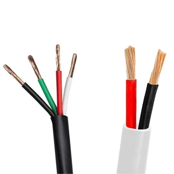Outdoor direct burial indoor in wall 12 14 16 18 awg gauge 2 4 core ofc copper audio speaker cable wire