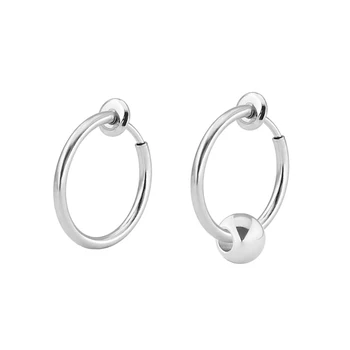 fashion ear clips jewelry Earrings without ear hole golden pearls jewelery 18k gold luxury hoop earrings trend 2020 charm