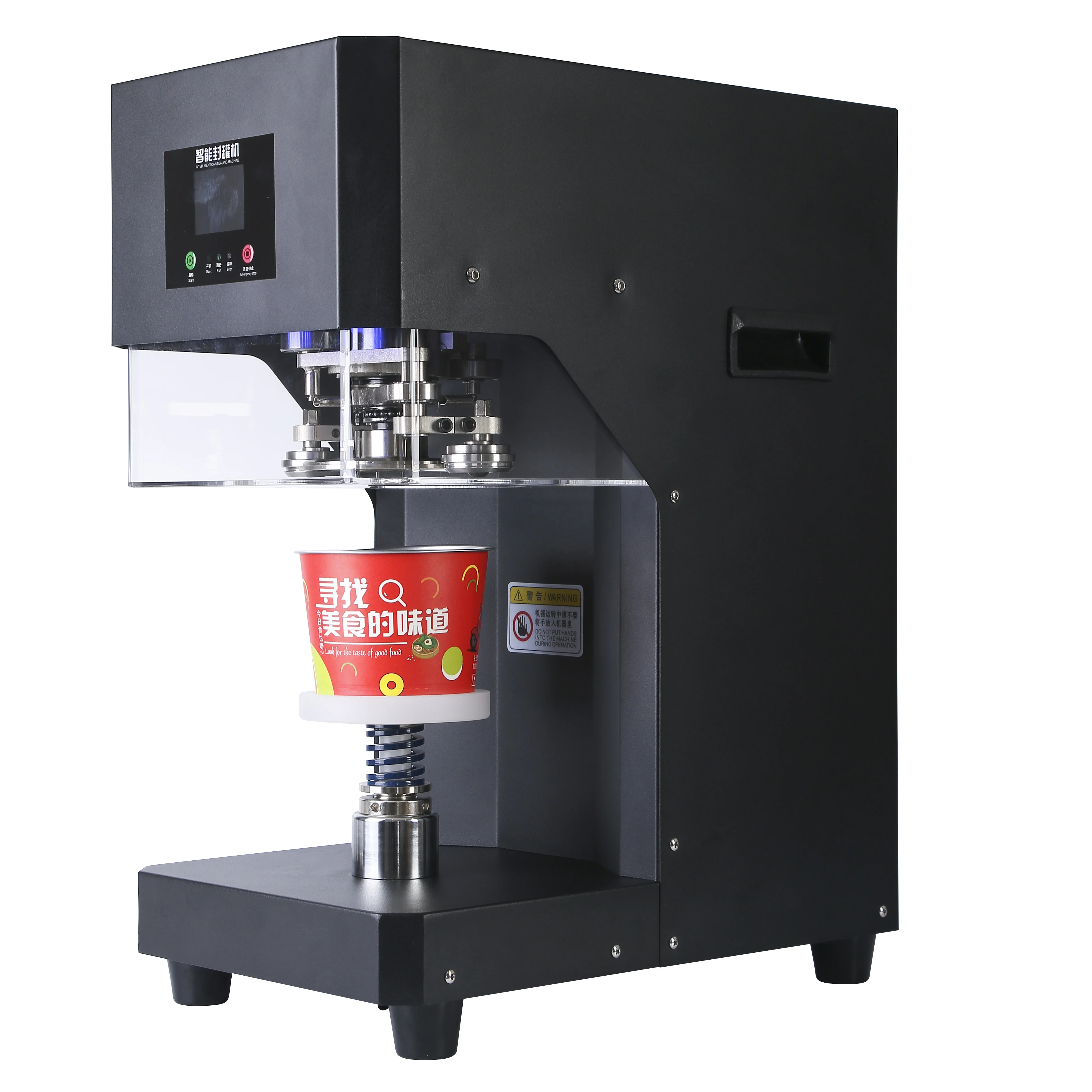GAYAYAS Soda-Dosen-Versiegelungswerkzeug, Manuelle Becher-Versiegelungsmaschine, Höhenverstellbar, Höhe Von 30–170 Mm Und Durchmesser Von 51 Mm (2,2