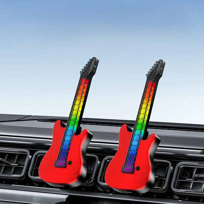 Colorful Guitar Light Car air Outlet air Freshener Clip Aroma Fragrance Diffuser