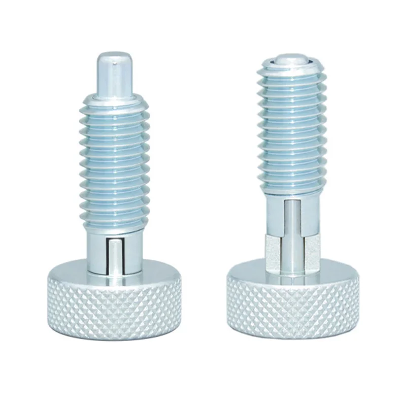 Self Locing Stainless Steel M6 M8 M10 M12 M16 Knurled Head Spring Loaded Pin Indexing Plunger Ranger Px2 Bolt on Style Flares