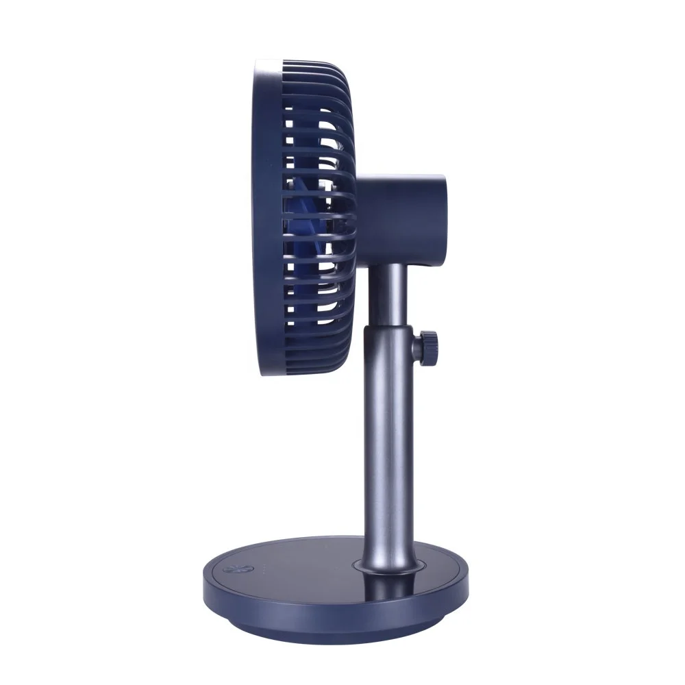 Portable Mini Table Desk Fan with Light USB Rechargeable Battery China Manufacturer