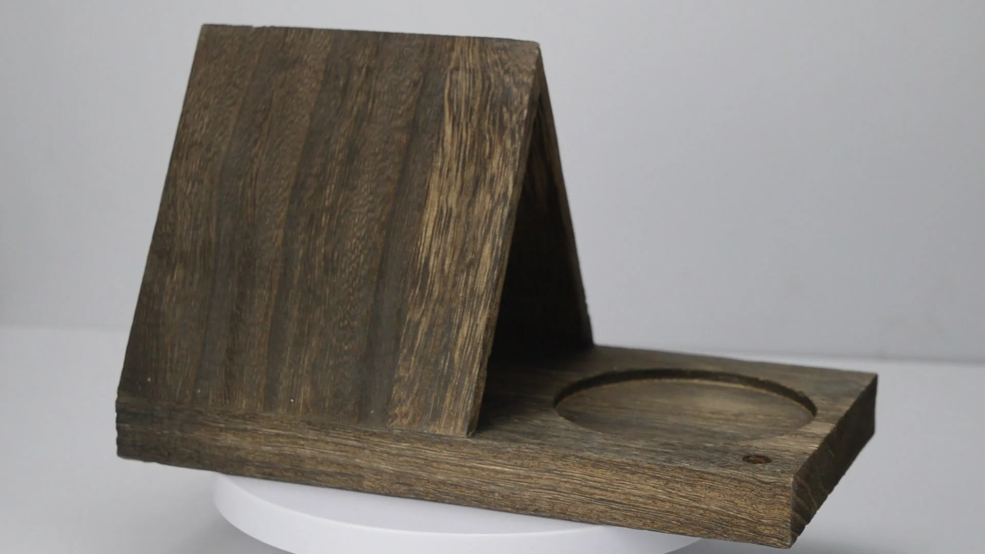 Handmade Wood Triangle Bookmark,Night Book Stand Holder,Wooden Tablet