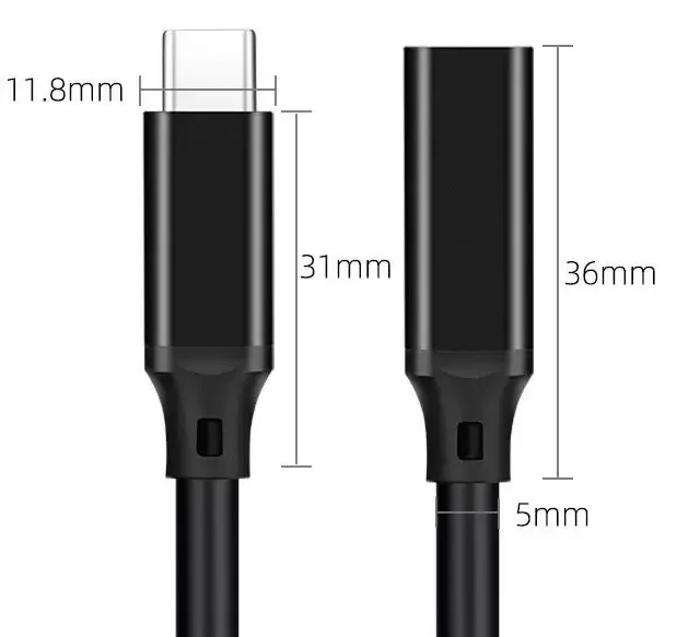 Usb C Console Cable CableCreation USB 3.1 Type C To USB Female Extension Cable 16.5... Usbc Extension Cable - Foto 7