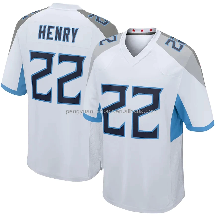 Wholesale Best Quality #2 Julio Jones #11 A.J. AJ Brown #17 Ryan Tannehill  #22 Derrick Henry Stitched American Football Jersey From m.