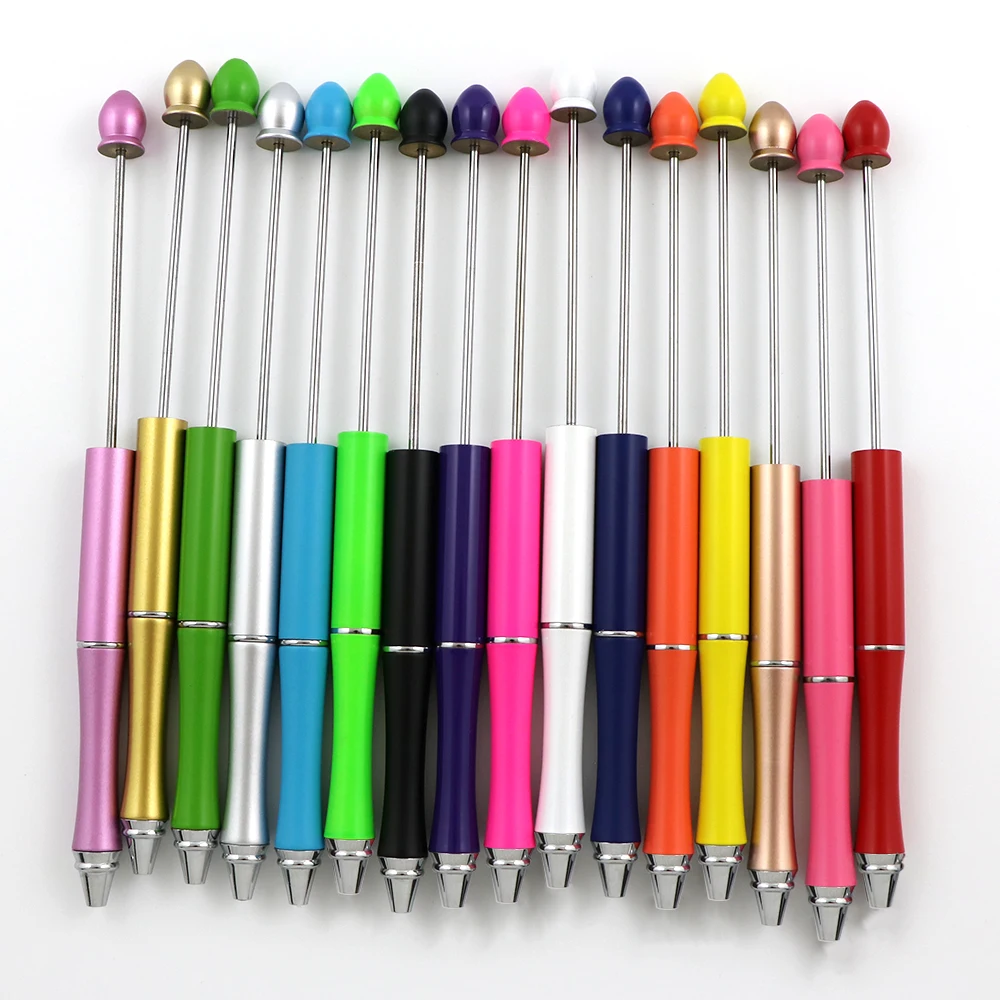Beadable Pen Bead Pens With Assorted Beads For Pens Multicolor Ballpoint  Pen Black Ink Colorful Spacer Bead With 4 Mm Hole Beadable Pens Supplies  For