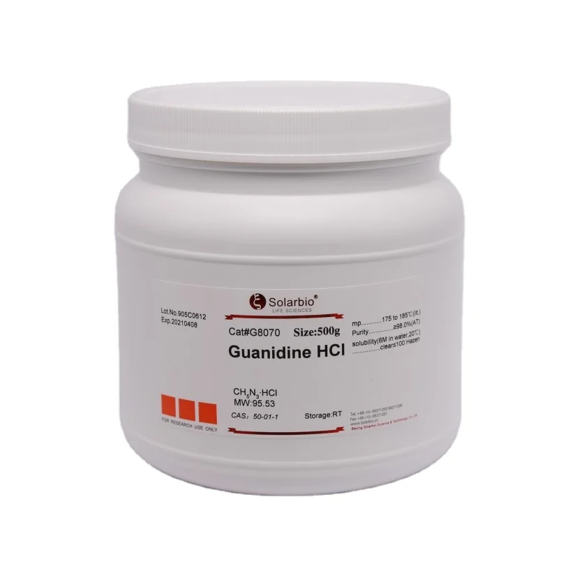 Guanidine Hydrochloride Guanidine Hcl Cas50 01 1 For Biology Research Buy Guanidine Hcl 50 01 1 Guanidine Thiocyanate Product On Alibaba Com