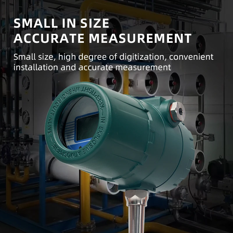 Compressed air Natural Gas Oxygen Nitrogen Mass Flow Meter 4-20mA Thermal Gas Mass Flowmeter