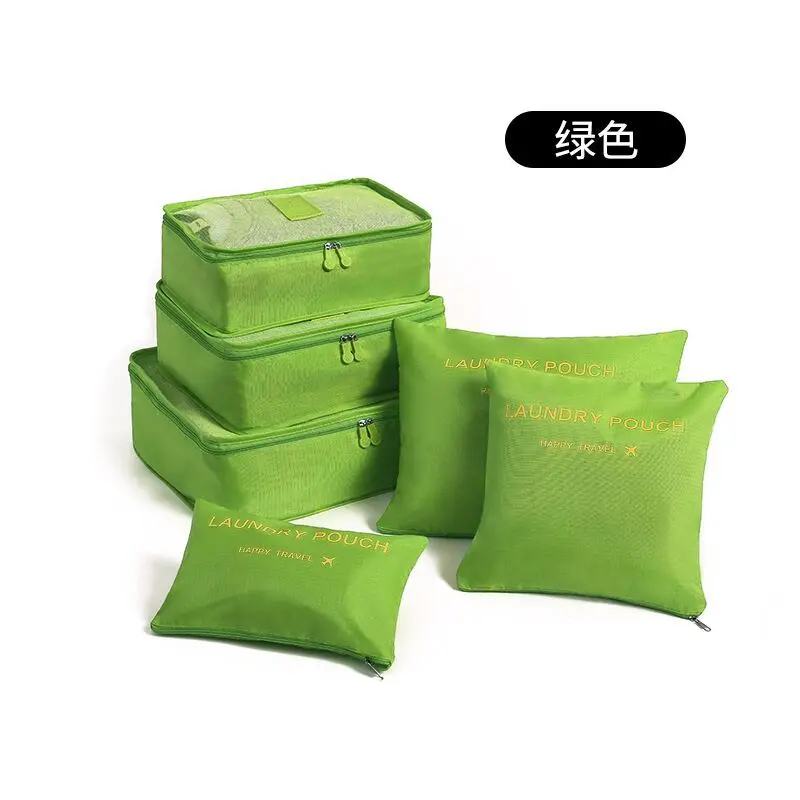 6 шт. набор путешествия мешок хранения для одежда аккуратные Организатор гардероб чемодан путешествий Органайзер сумки чехол обувь Упаковка