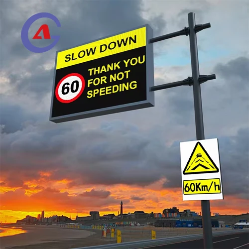 ITS Road Safety Gantry RGB LED Dot Matrix VMS Variable Dynamic Message Road Sign Traffic Led Display Screen Board