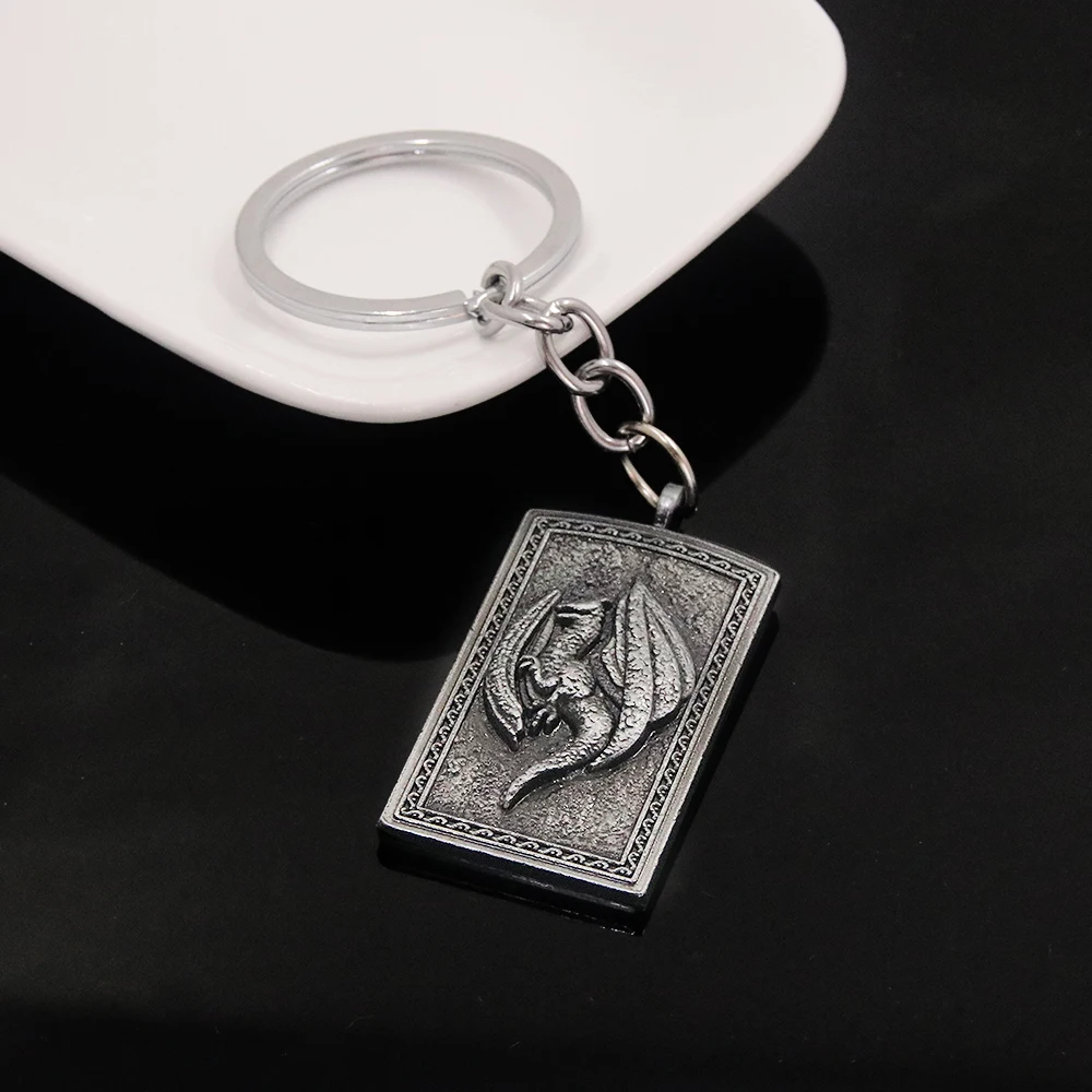 Game Elden Ring Keychain Dragoncrest Greatshield Talisman Pendant Keychain