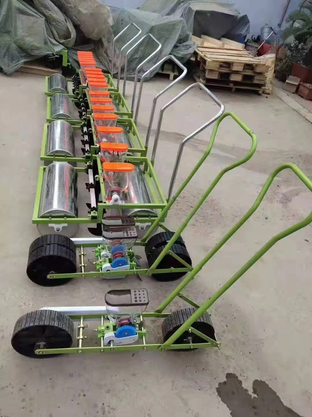 Multifunctional Vegetable Seeder Onion Seeds Sowing Broccoli Carrot Seeds Planting Machine Gasoline Engine Long Service Time