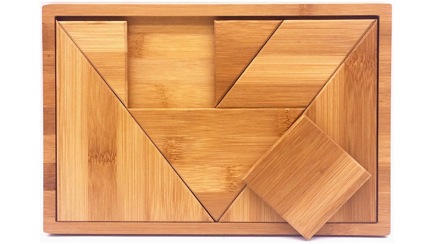 bamboo wooden tangram game kids puzzle games 7 pieces