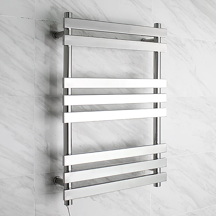 square stainless tube heated towel rail towel ladder