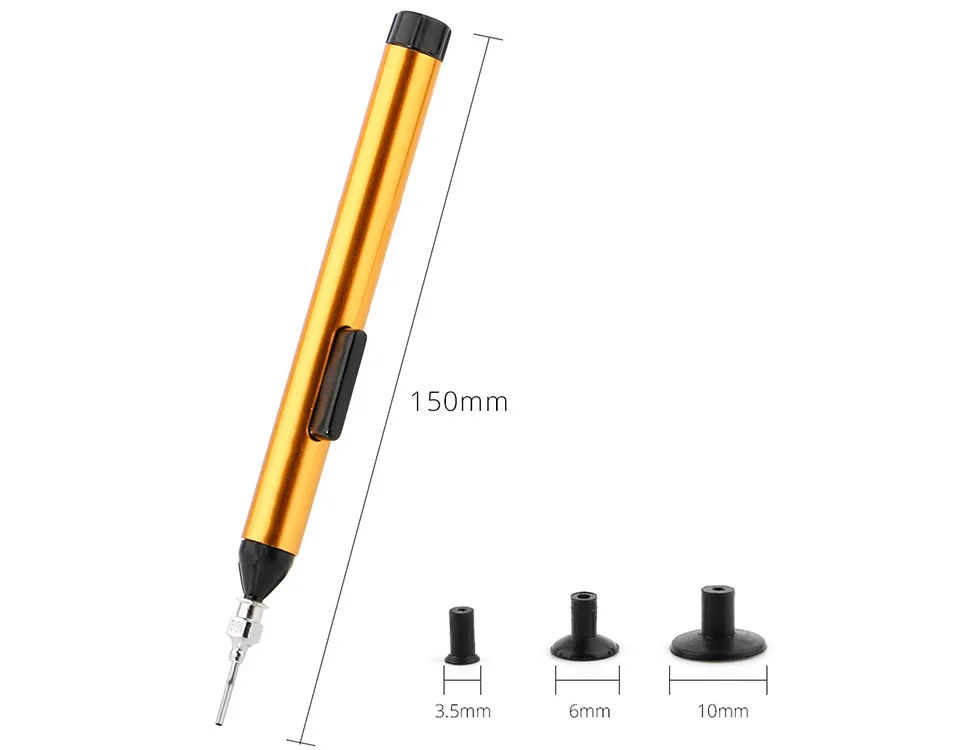 Cool Anti-static SMD IC Vacuum Sucking Pen 3 Suction Headers Integrated Circuit 