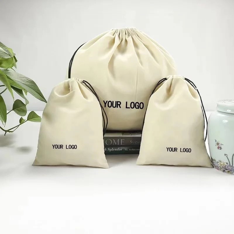Индивидуальный логотип и размер, пылесборник, оптовая продажа, многоразовые органические полиэфирные мешки для хранения