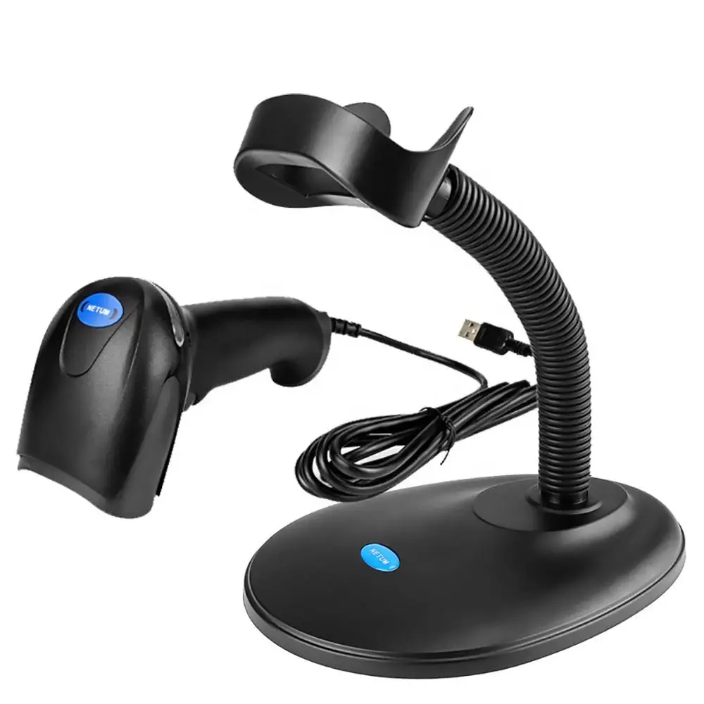 Laser CCD Warehouse Express Wired USB Barcode Scanner 2000Mah Handheld 1D 2D QR Wireless Barcode Scanner