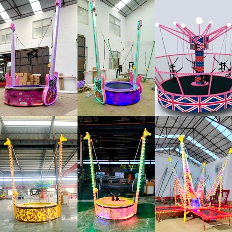 Factory supply garden outdoor inflatable bungee jumping trampoline for kids and adults Factory supply garden outdoor inflatable