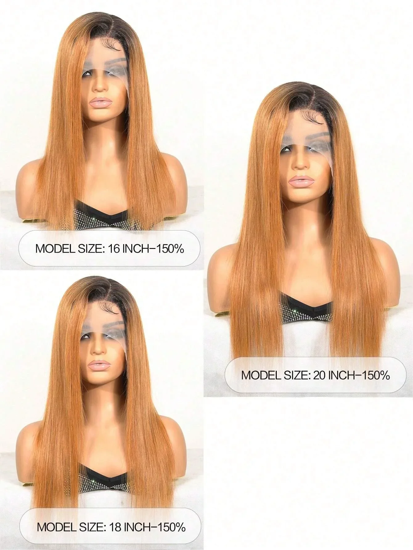 T1B/30 taisni ombre mežģīņu parūkas 13x1 5x1 T daļa Brazīlijas 250% frontālie cilvēka mati sievietēm Remy mati_voghion.com