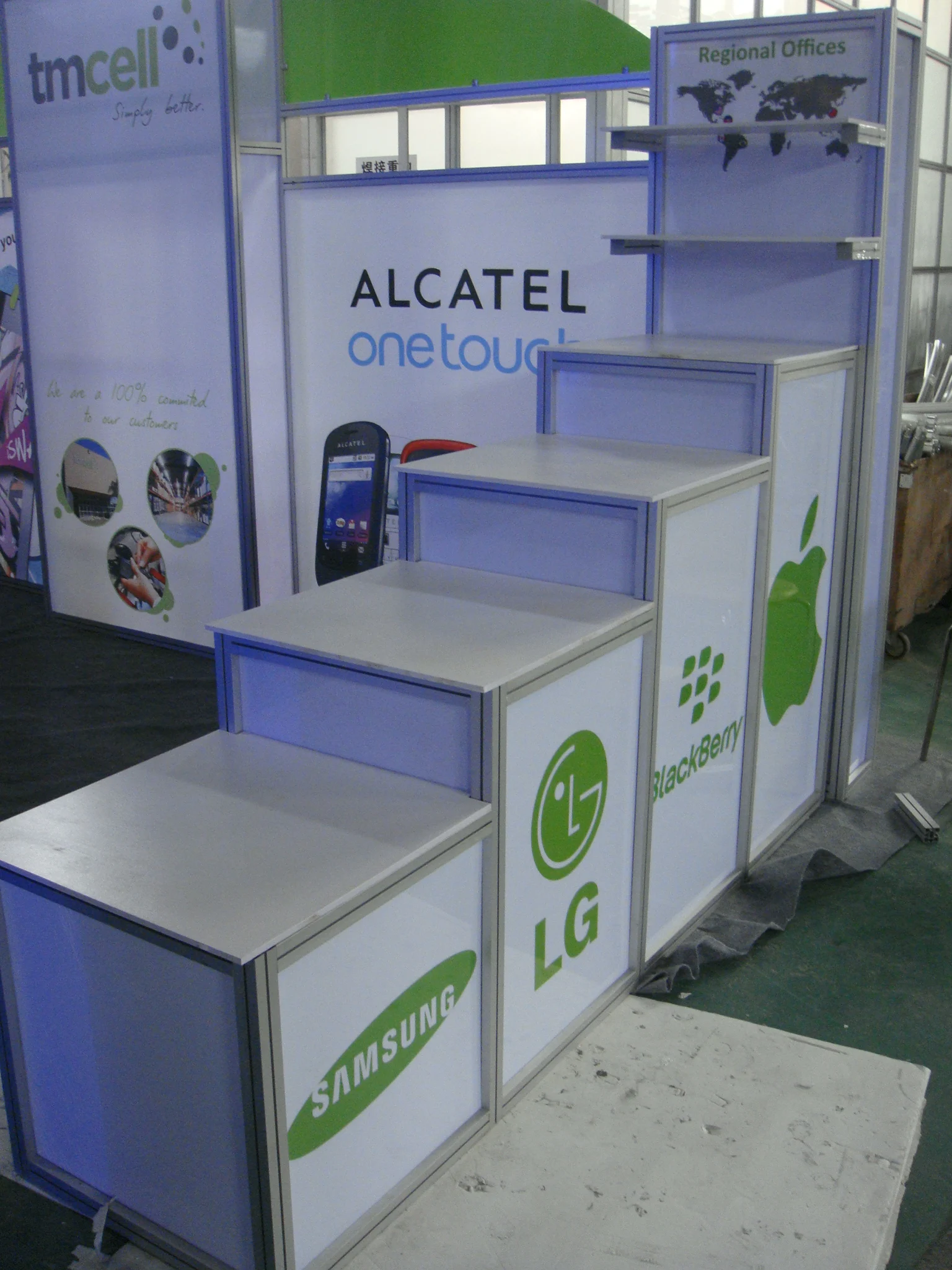 Dexin oferta 10*20 mostrador de comércio estande de exposição projeto da cabine da exposição