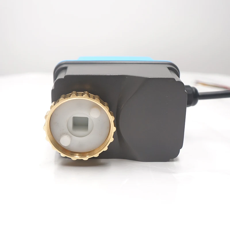 Winvall 0-10V 4-20mA Modulating Electric Actuator 8s Control 2 Way Brass Valve IP67 Motorized Actuated Forged Ball Valve