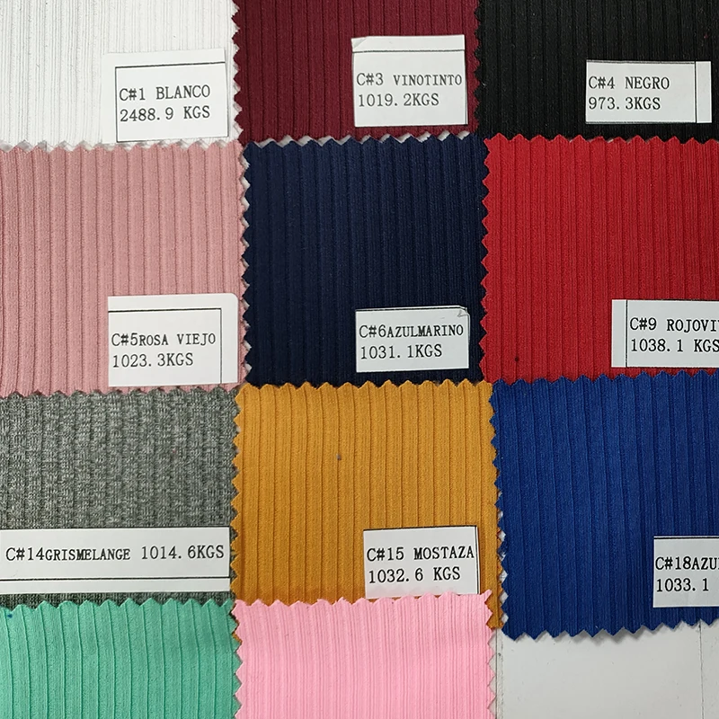 RIB 4x2 READY GOODS WITH BRUSHING BACK SIDE FABRIC 14TON 100% Polyester Span GOOD QUALITY  for Women Garment