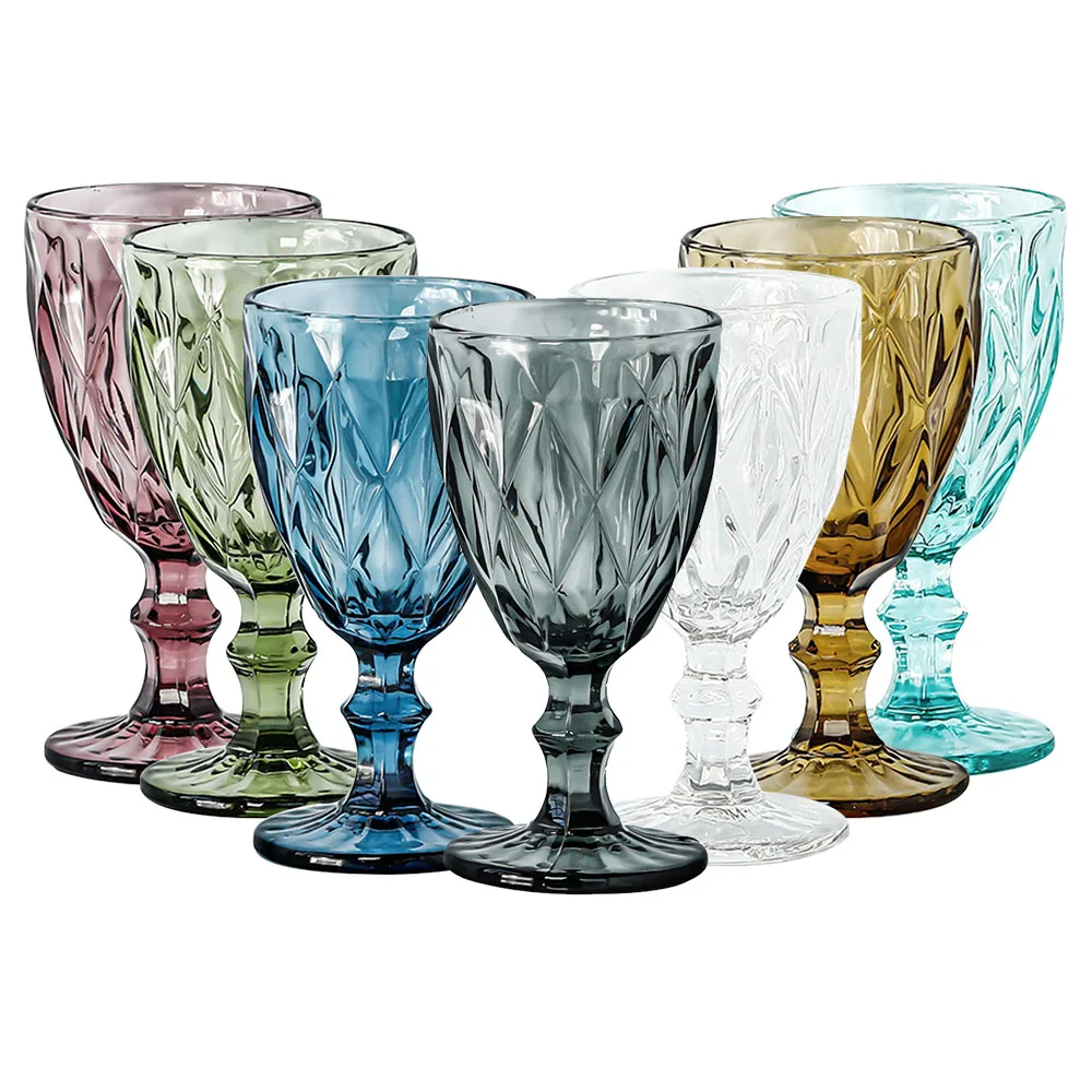 Custom Stained-Glass Wine Glasses Thick Goblets Water Tazas Vintage Wedding  Beer Juice Wine Glass Cup - Buy Custom Stained-Glass Wine Glasses Thick  Goblets Water Tazas Vintage Wedding Beer Juice Wine Glass Cup