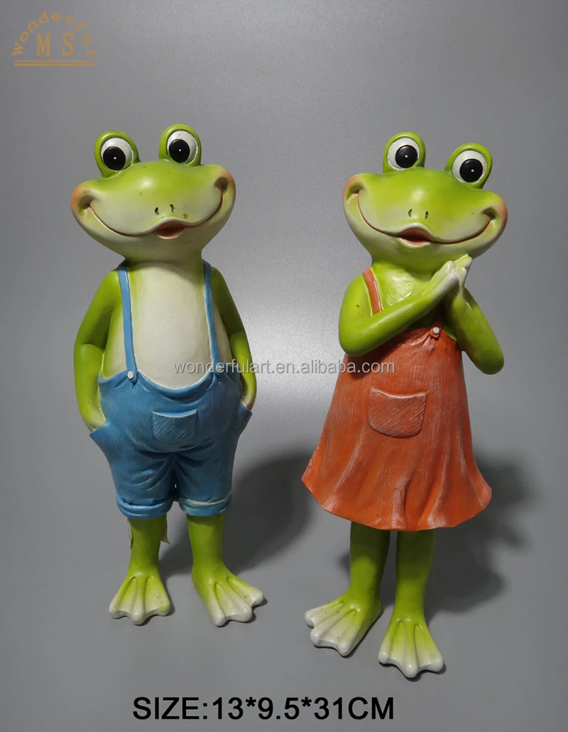 Custom frog figurines statue resin animal sculpture garden accessories gift for yard ornaments garden decoration