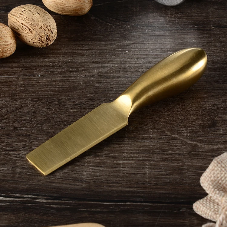 Best Selling Product Mini 4 Pieces Golden Stainless Steel Slicer Cheese Knives Cutting Tool Set  for Kitchen Accessories