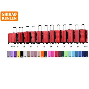 Wholesale  Large 12PCS Carry-On Suitcase Set 18" 19" 20" 21" 22" 23" 24" 25" 26" 27" 28" 29" Inch ABS Luggage Sets Semi-finished