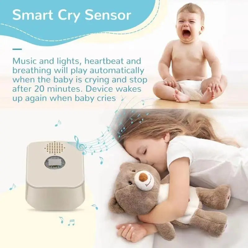 Baby Sleep Soother,Newborn Essentials Baby Stuff Toys Sound Machine For