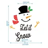 Aimant bonhomme de neige 1