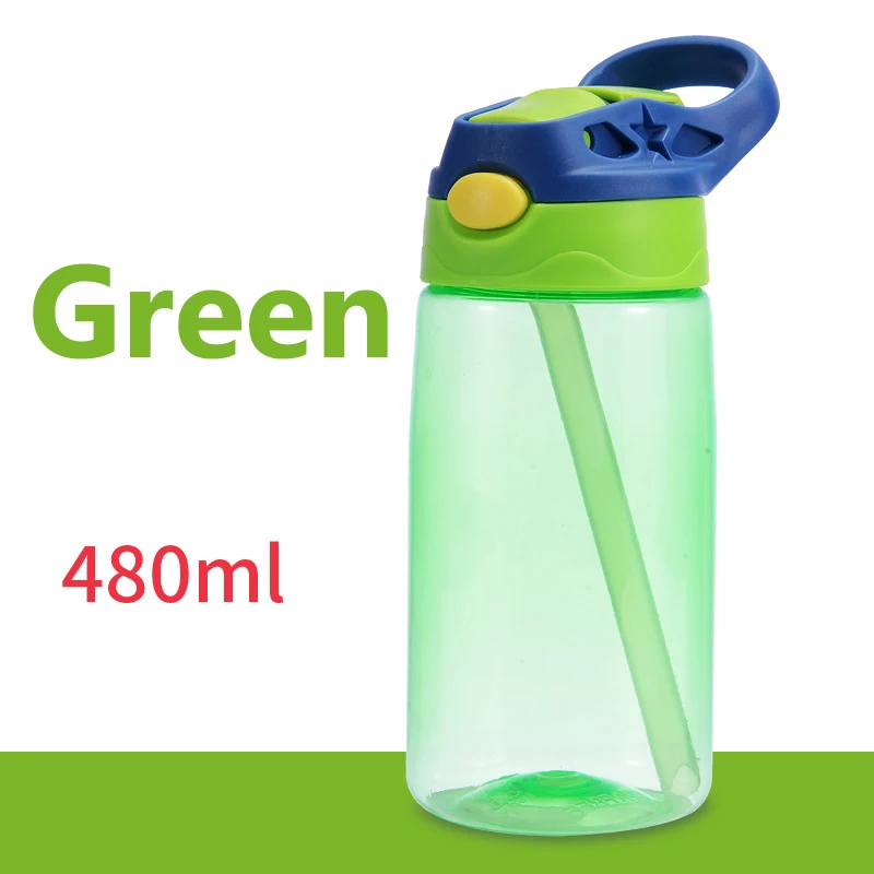 Source 480ml bpa free kids plastic water bottle children school drinking  juice cute water bottle with straw for promotion on m.