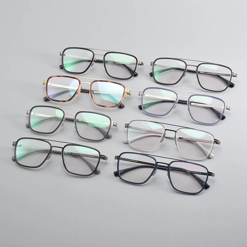 MOD010 New Arrival Retro Titanium Eyeglasses Clearance High Quality Assorted Titanium Glasses Frame