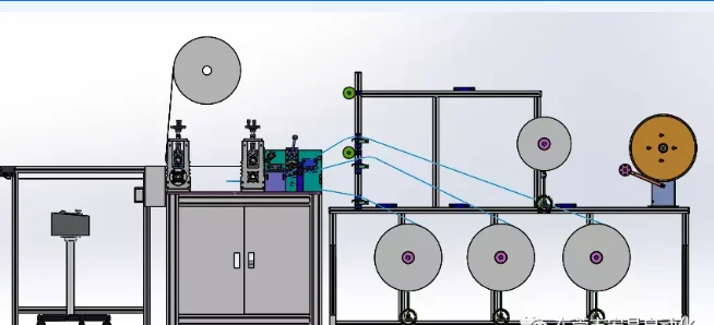 Ультразвуковая полностью автоматическая одноразовая Нетканая ткань N95 формовочная пленка KN95 машина для резки лицевой маски