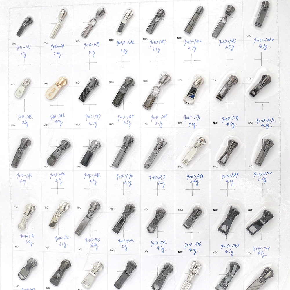 Factory Custom Made Decorative Zipper Pull Zipper Slider Metal Designer Zipper Puller With Logo