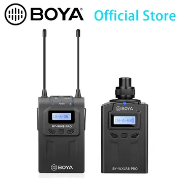 BOYA BY-WM8 PRO-K1-K4 UHF Collar Mic Lavalier Portable Mini Wireless Microphone for News Reporter Camera Smartphone detail image